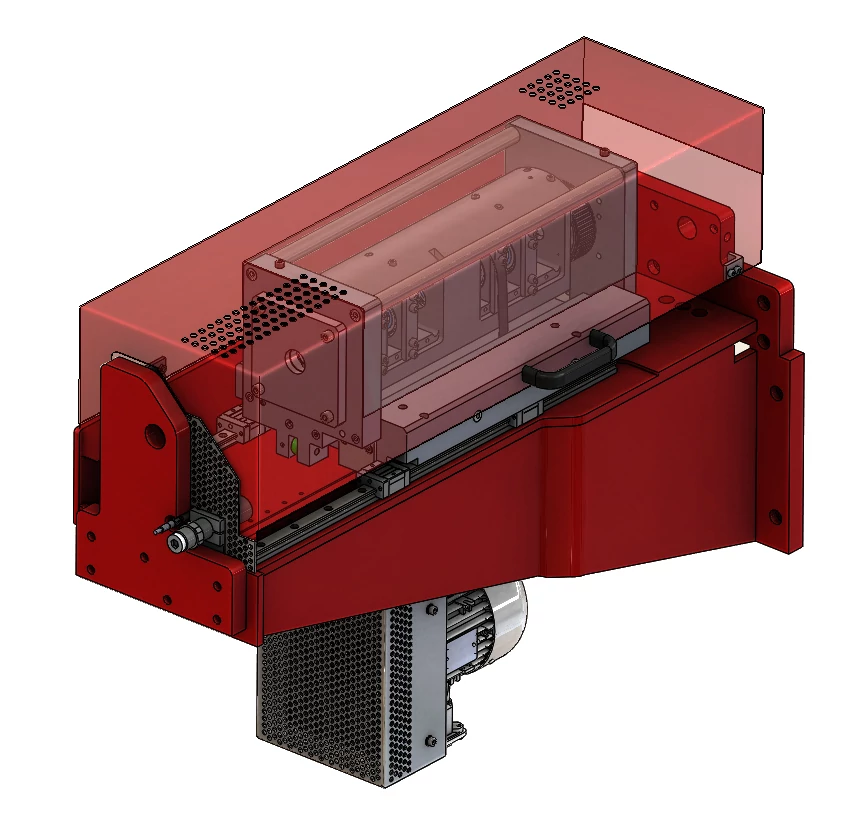 Rotating straightening unit